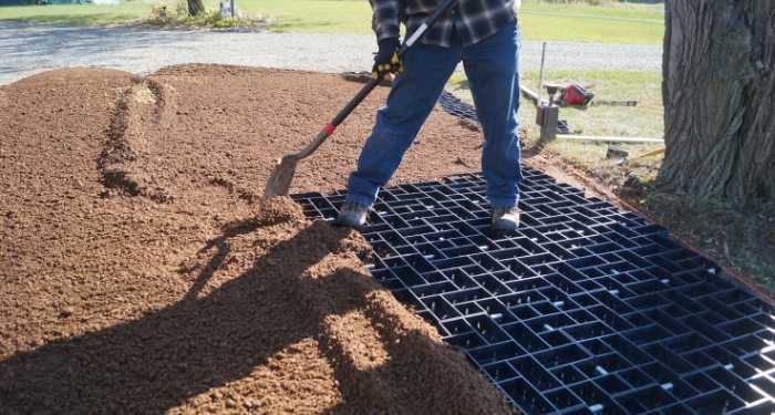 installing gravel pavers